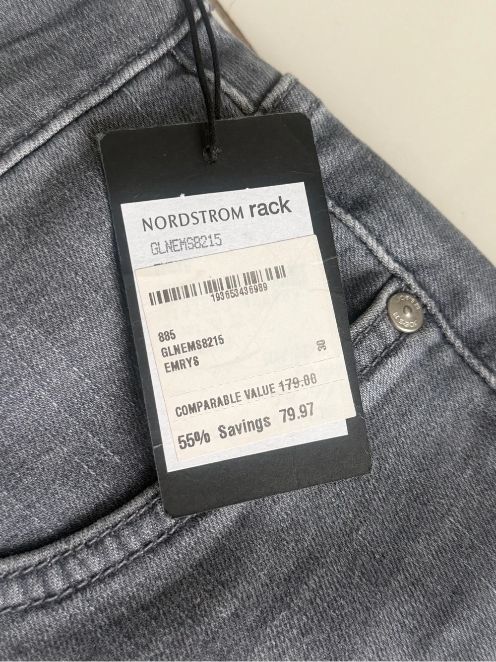 Joe's Jeans Slim Fit Grey Jeans - Size 30